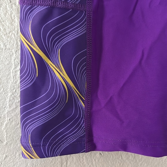Women’s 7" Cross High Waisted Swim Board Shorts Size XL Swimsuit Quick Dry - Picture 2 of 6